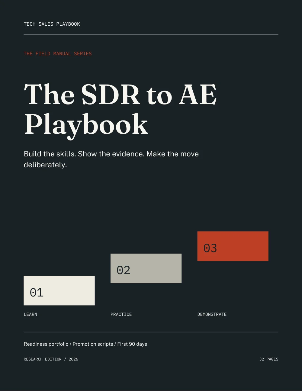 The SDR to AE Playbook cover